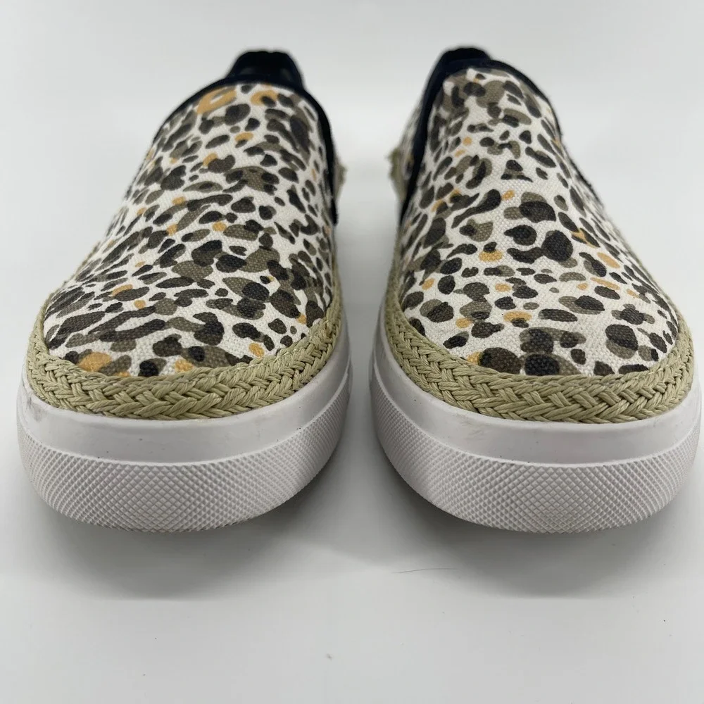 Tommy Bahama Painter Leopard Print Slip On Espadrille‎ Platform Sneakers